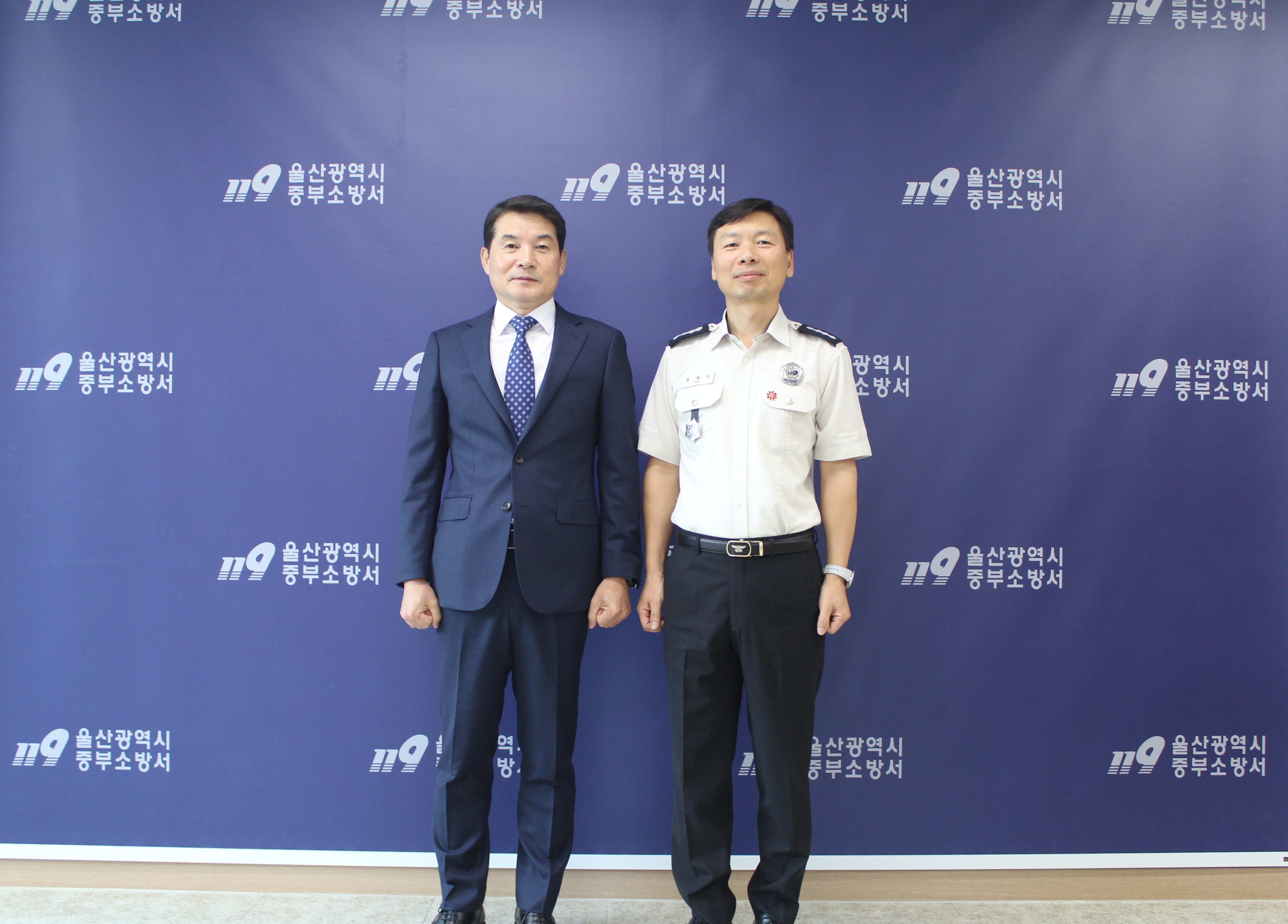 5. 한성기 신임 강북교육장, 울산중부소방서 지역 기관 첫 방문 (1).JPG