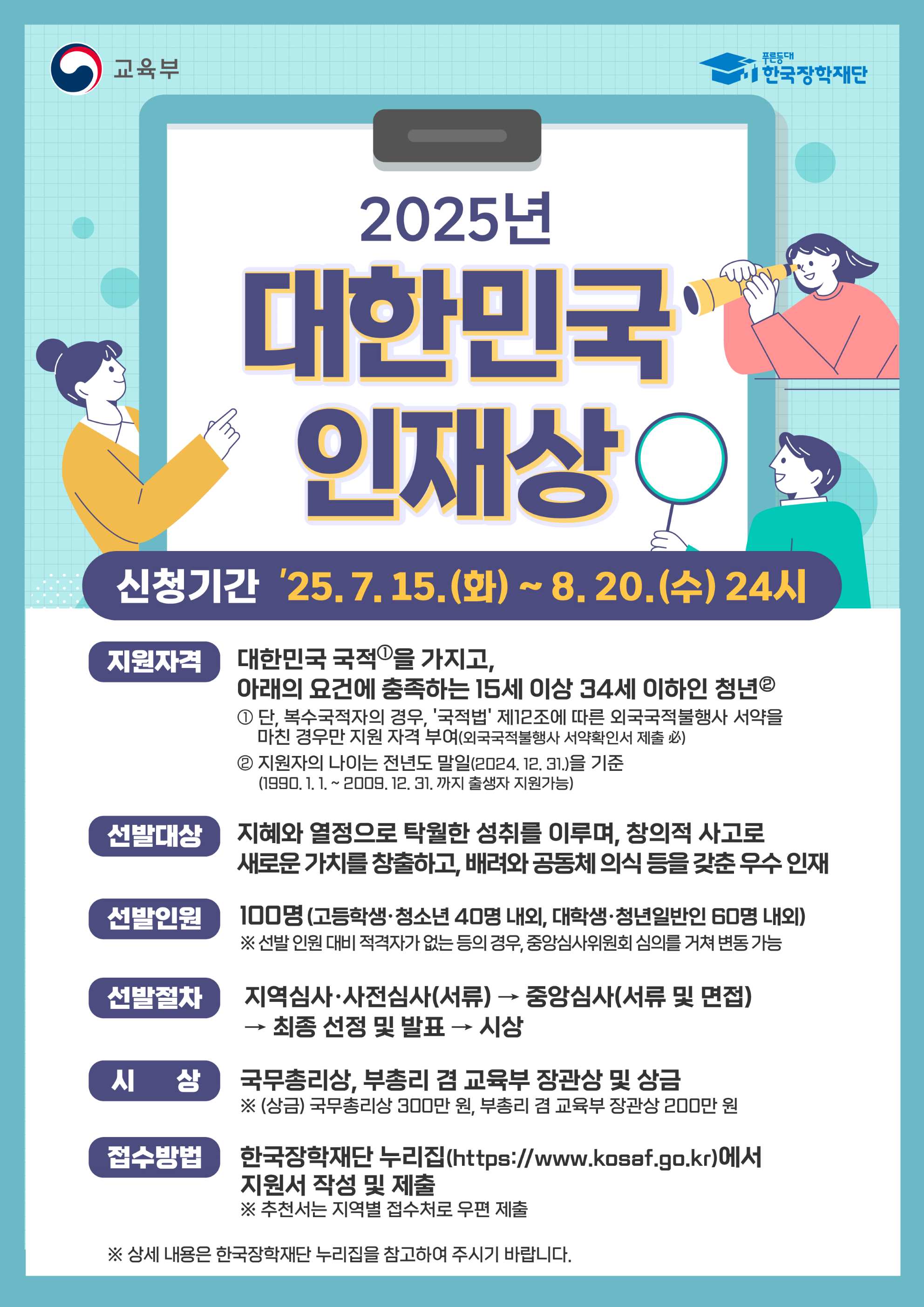 2025 대한민국 인재상 선발